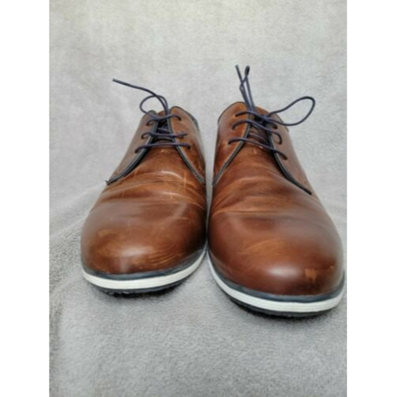 Four Brothers Men's Brown Leather Oxford Distressed Shoes #7421736 Size 13 - Picture 9 of 9